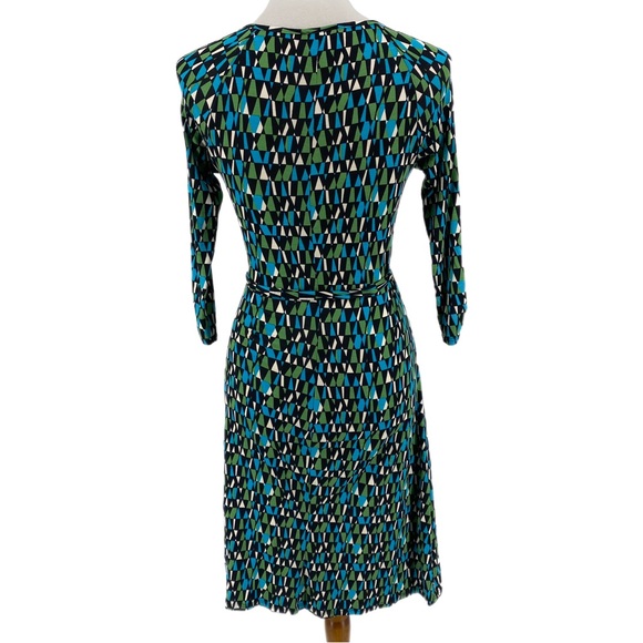 Julienne W Multicolor Patterned Wrap Mini Dress - Picture 5 of 8
